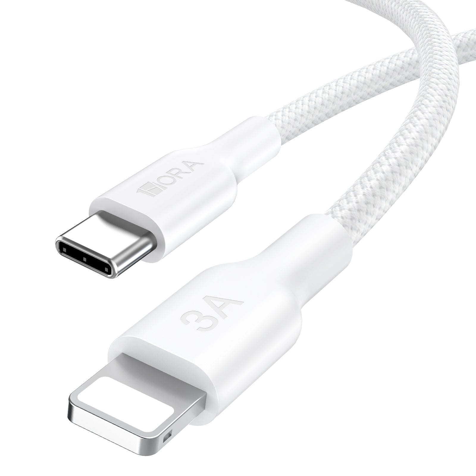Cable trenzado de poliéster CAB273 de 1 m, USB tipo C a Lightning