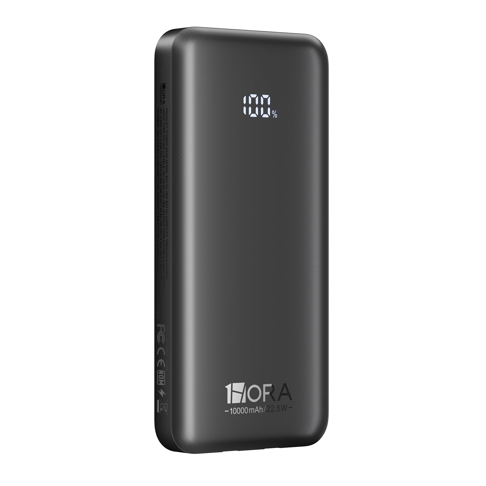 BAT101 10000mAh 22.5W Compact Power Bank with Built-in Cables