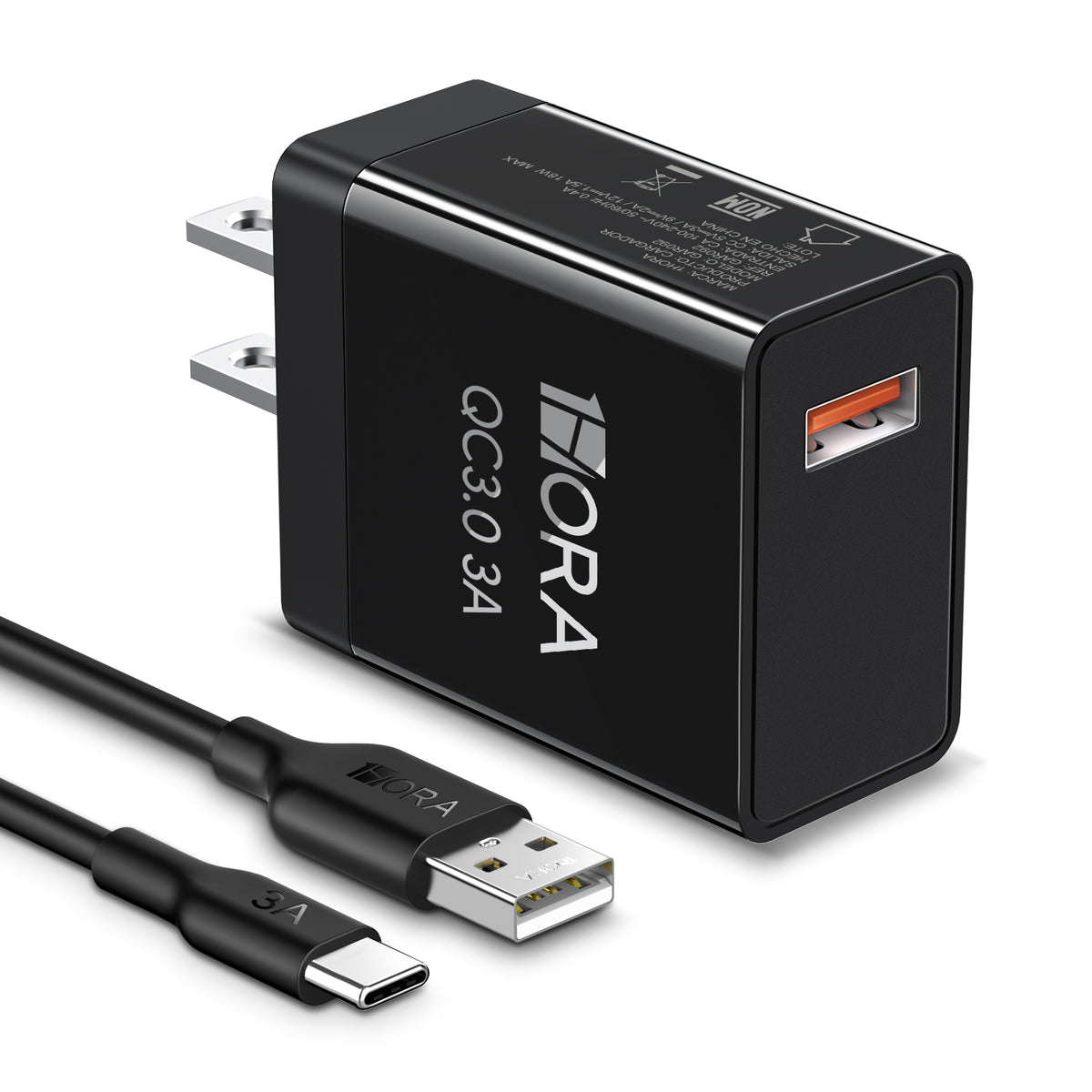 COMBO CARGADOR Y CABLE TIPO C - GAR092 - 1HORA