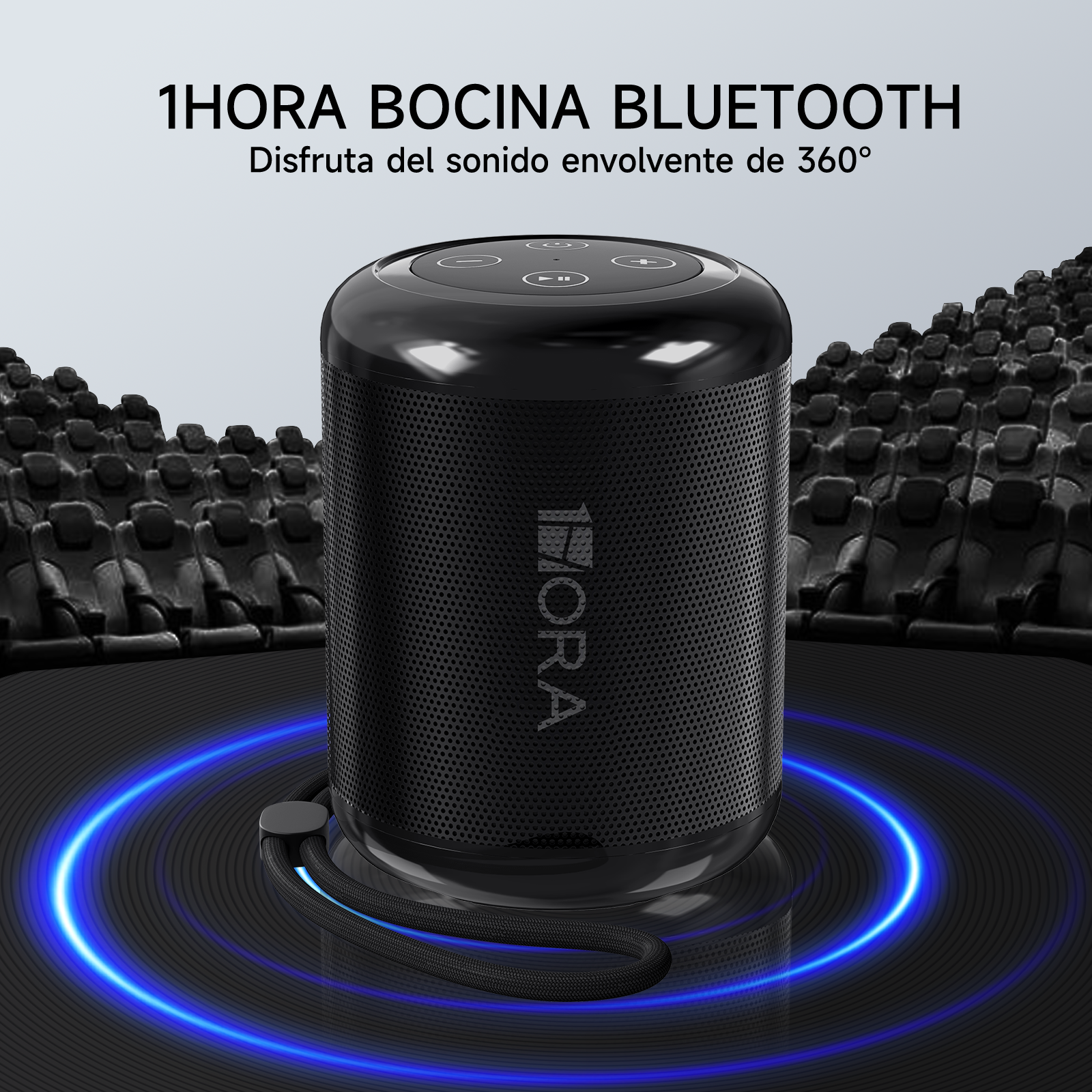 1HORA Bocina Bluetooth Portátil BOC062