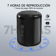 1HORA Bocina Bluetooth Portátil BOC062