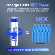 1HORA AA Rechargeable Batteries 1800mAh 4 Units GAR133