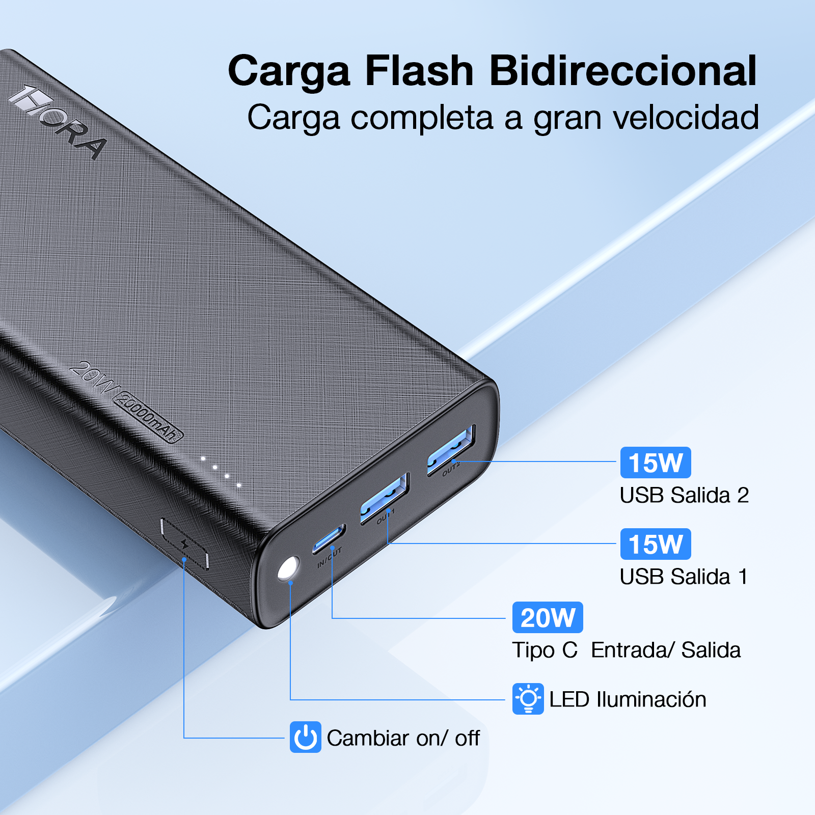 1HORA Power Bank 20000mAh GAR158