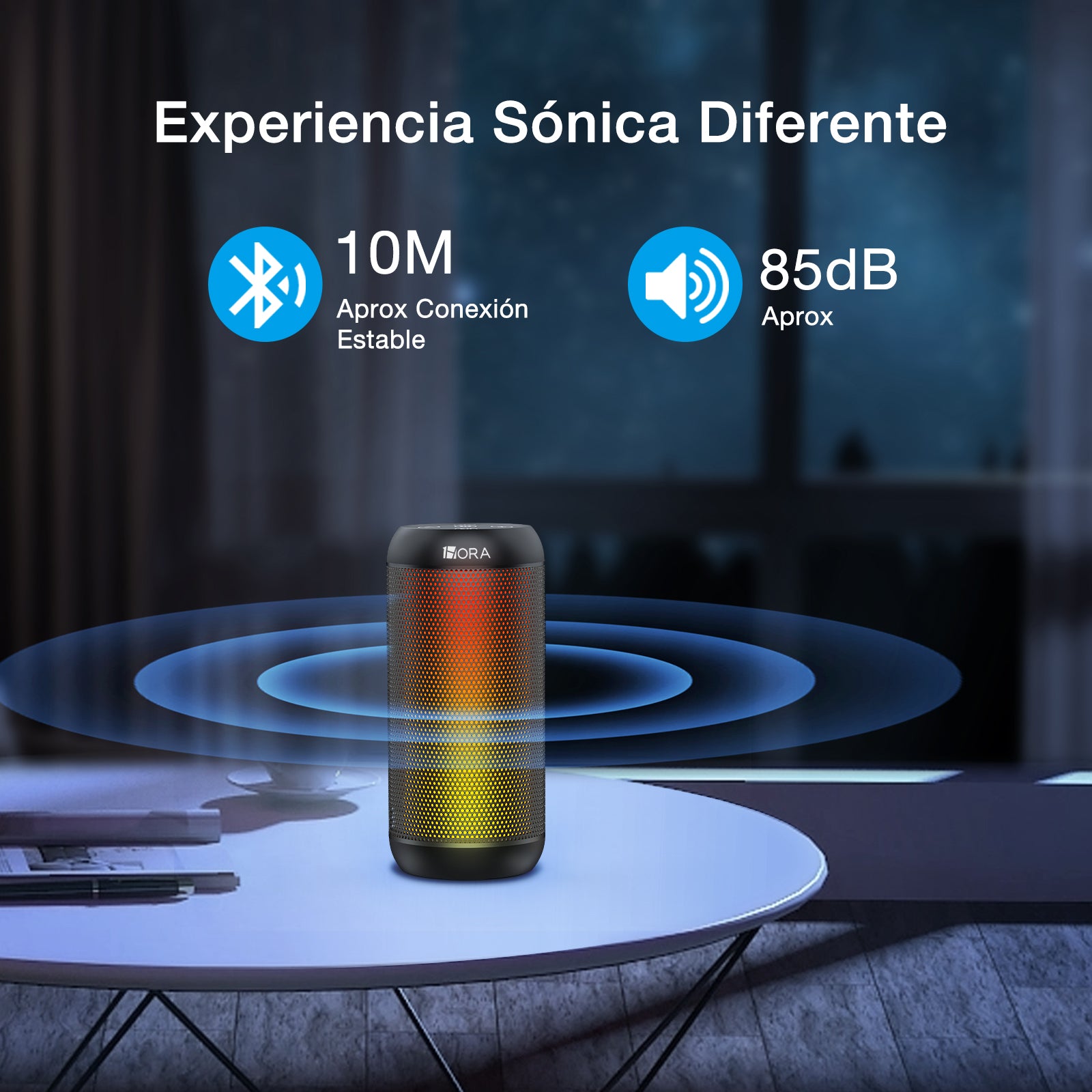 1HORA Bocina Bluetooth Portátil BOC242