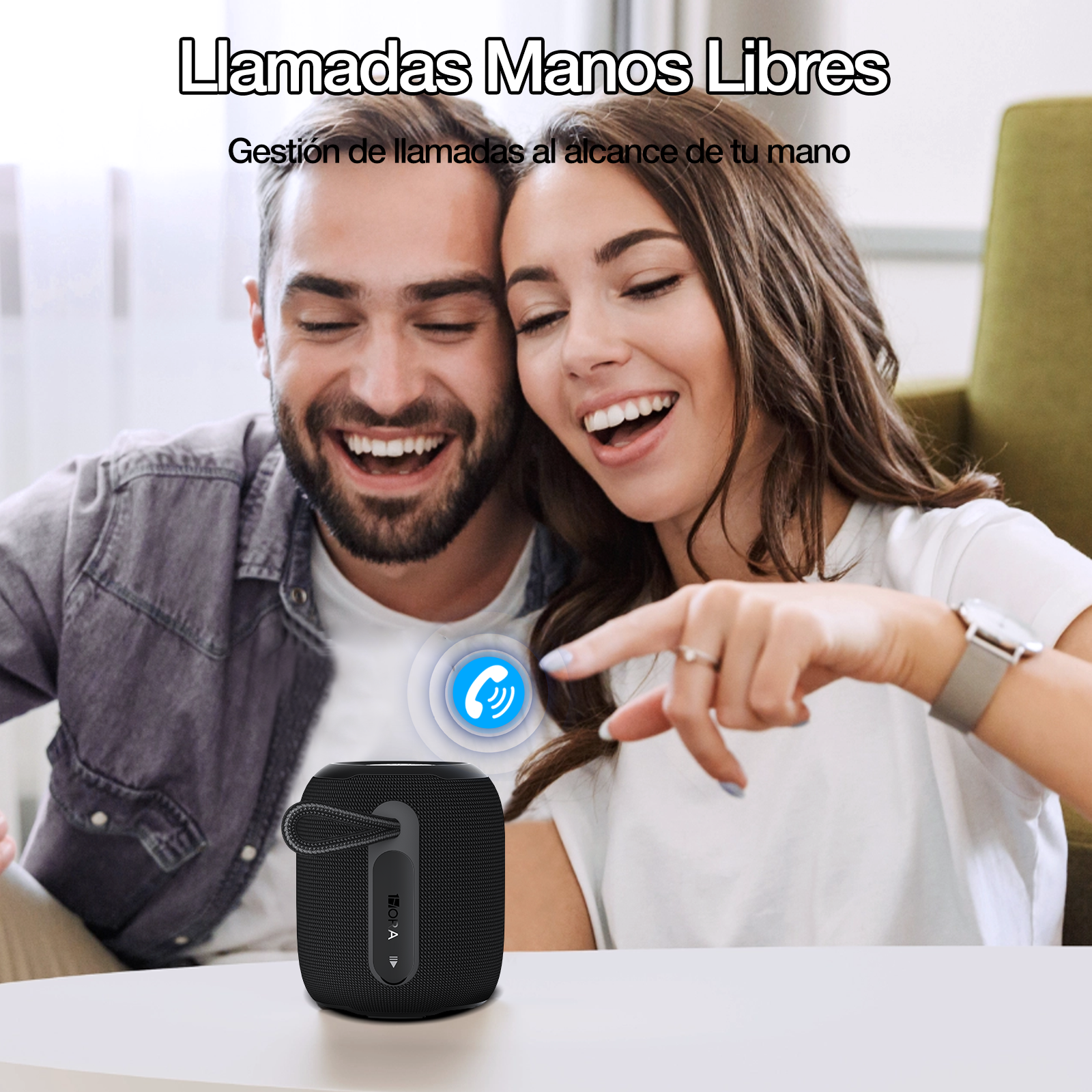 1HORA Bocina Bluetooth Portatil BOC243