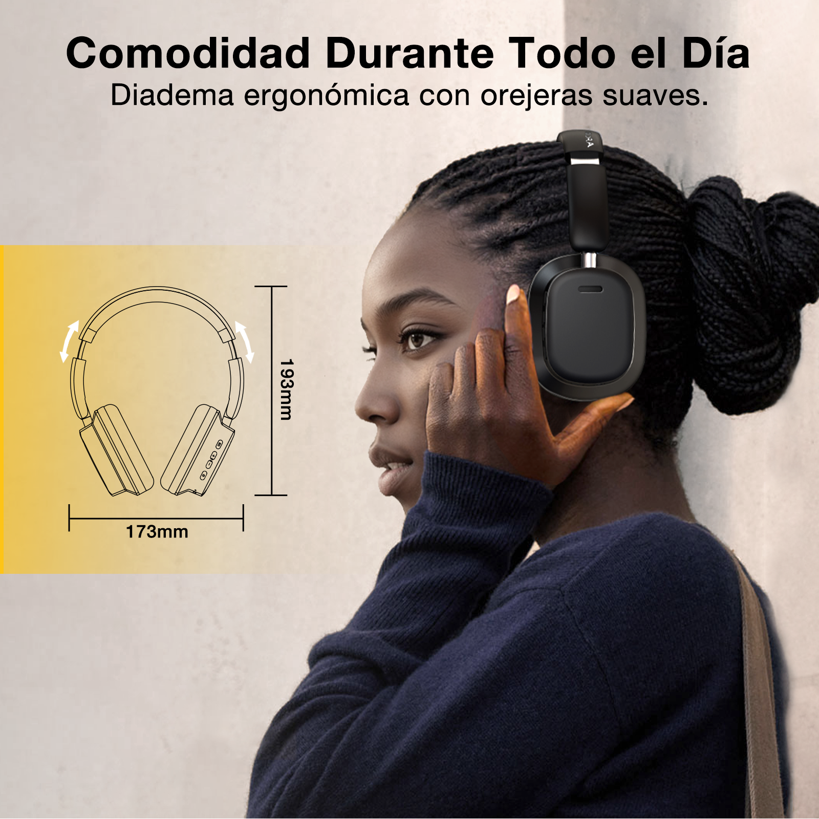 1HORA Audifonos Inalambricos Diadema AUT250