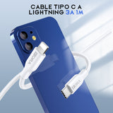 1Hora Cable Lightning 3A 1M CAB258