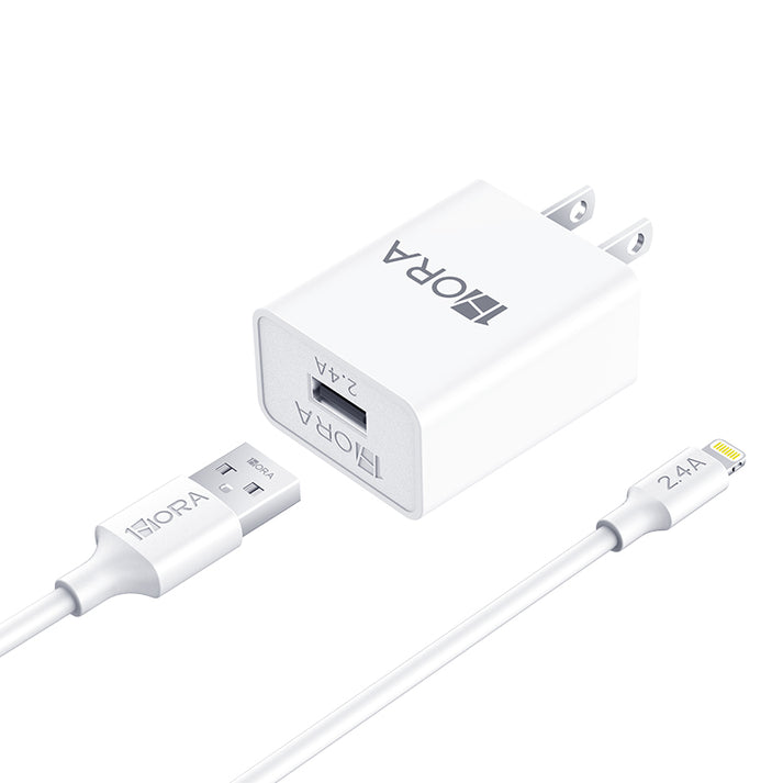 1HORA Cargador IP 12W + cable