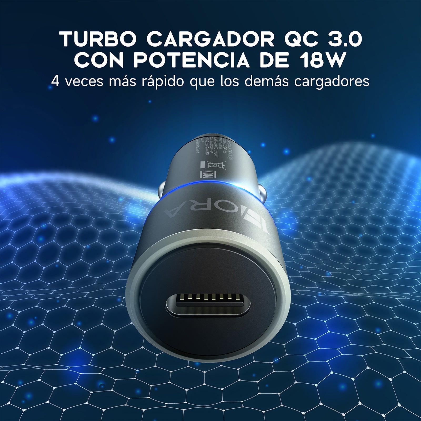 1HORA Cargador de Carro Tipo GAR156