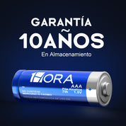 1 HORA Pack of 4 AAA Alkaline Batteries GAR135